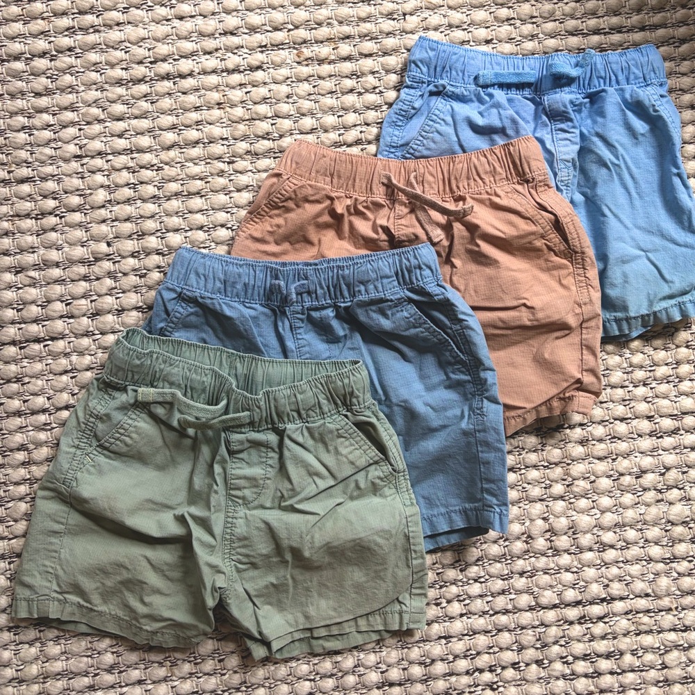 M&S Kids Pull-On Shorts – 4 Pack – Size 2–3 Years